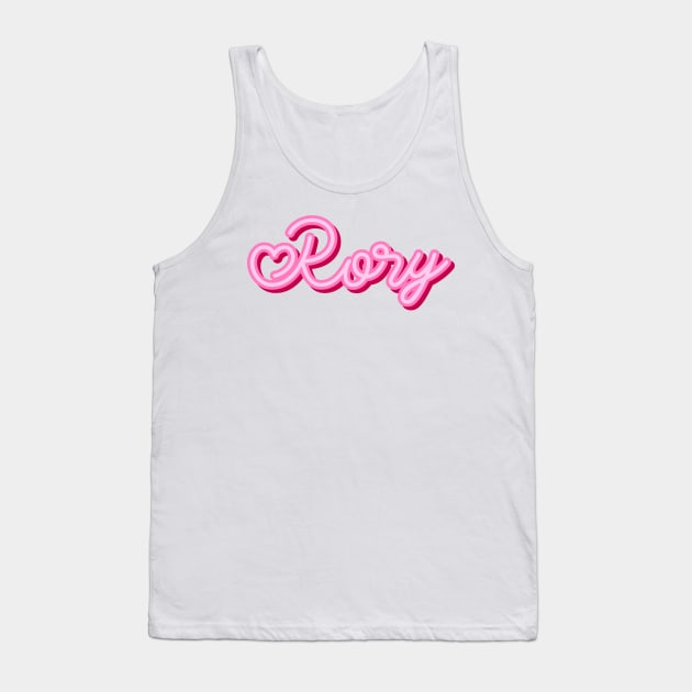 Rory name pink heart Tank Top by maoudraw